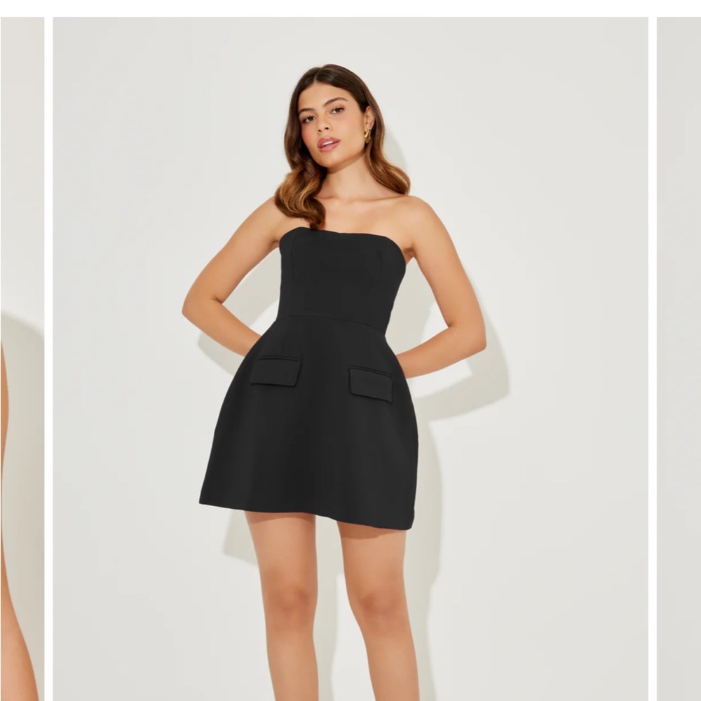 Odd muse  Black Strapless Dress size large